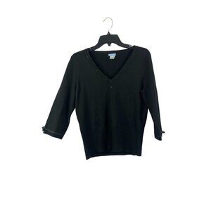 U-Knit Women's Black Top
